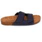 Stylish cork sole sandals for men with adjustable straps and a comfortable fit