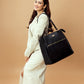 Black Aspire tote bag from Stylera, a stylish everyday carryall bag for modern women