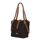 Elara Tote Bag in dark brown with stylish straps, perfect as a stylish everyday tote purse