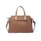 Stylera stylish everyday work bags in brown with dual handles and adjustable strap