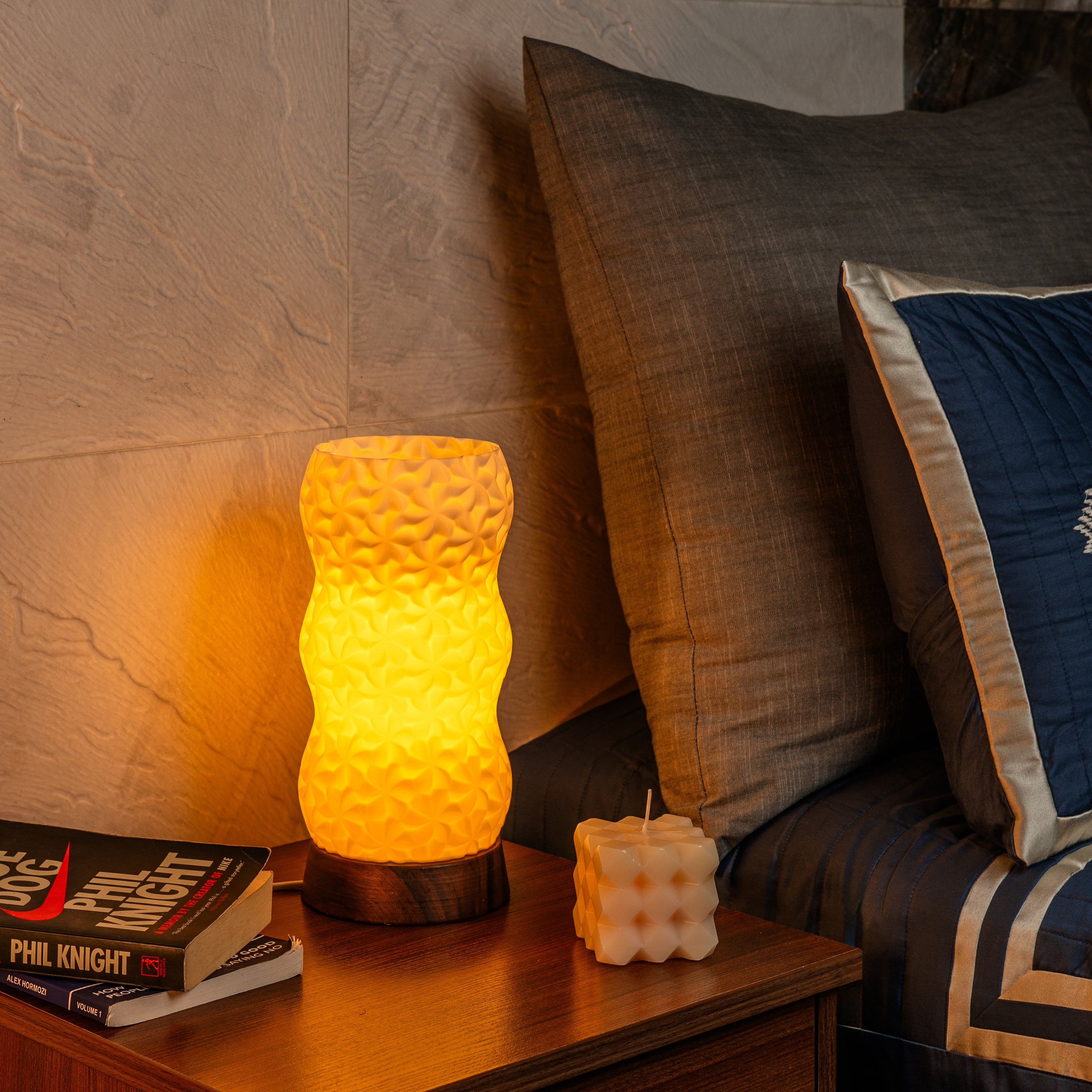 Sozori Aura Table Lamp in Yellow for stylish home lighting decor with a modern design