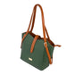 Elara Tote Bag in Green and Brown, a stylish leather tote for women, perfect for everyday use