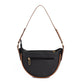 Stylish shoulder bag for women with a sleek black design and gold accents
