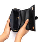 Open Stylera mini sling bag showcasing sleek design, a stylish small shoulder bag for women