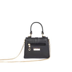 Stylish small shoulder bag for women with unique design and gold chain strap by Stylera