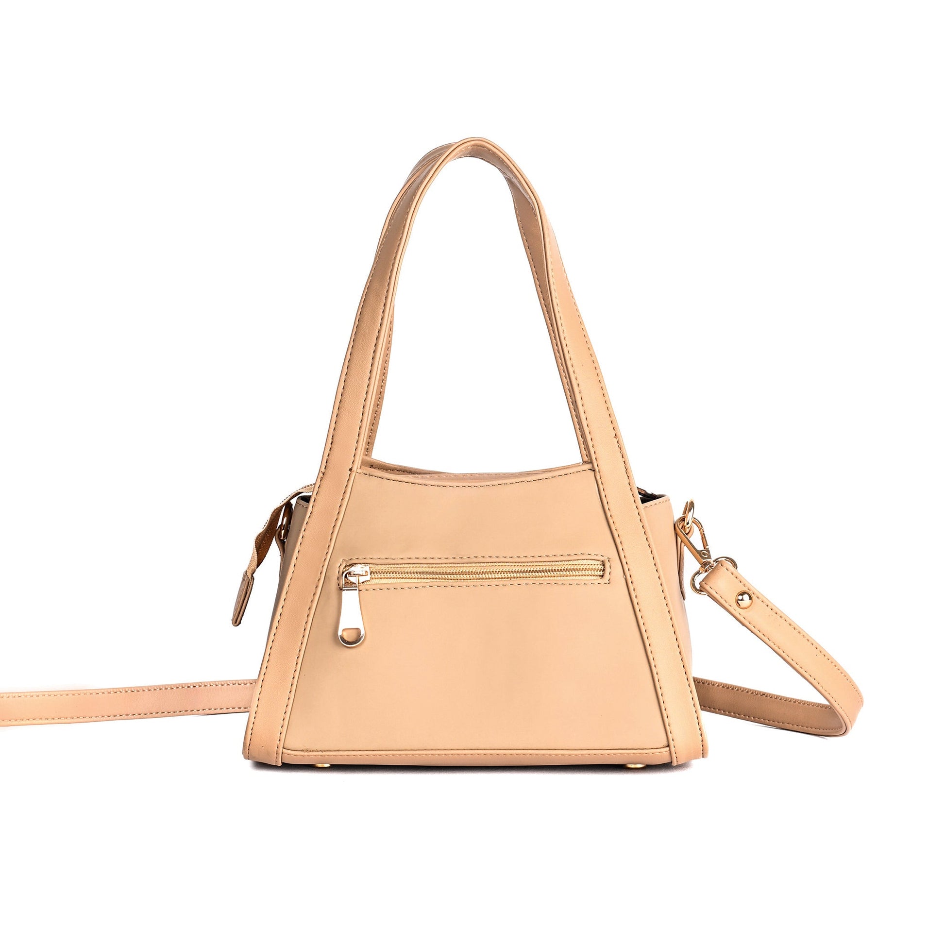 Stylish taupe shoulder bag by Stylera featuring a sleek design and adjustable strap