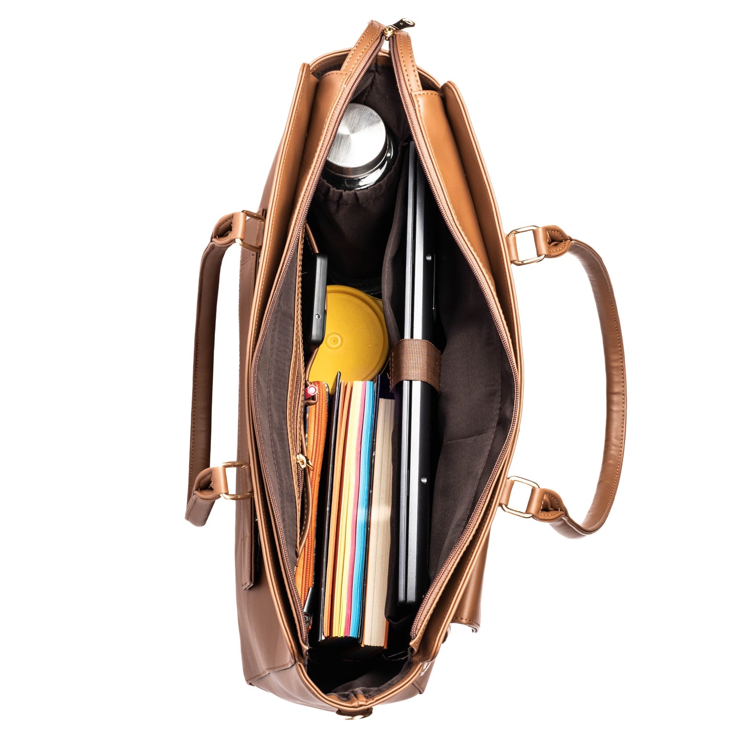 Stylish work tote for laptops featuring spacious compartments and stylish design for everyday use