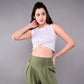 Stylera stylish yoga pants with pockets in olive green, featuring a high-waisted and comfortable fit.
