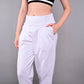 Stylera stylish yoga pants with pockets in white for comfortable workouts and everyday wear