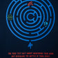 Navy blue oversized t-shirt featuring a maze design and inspirational text for casual style