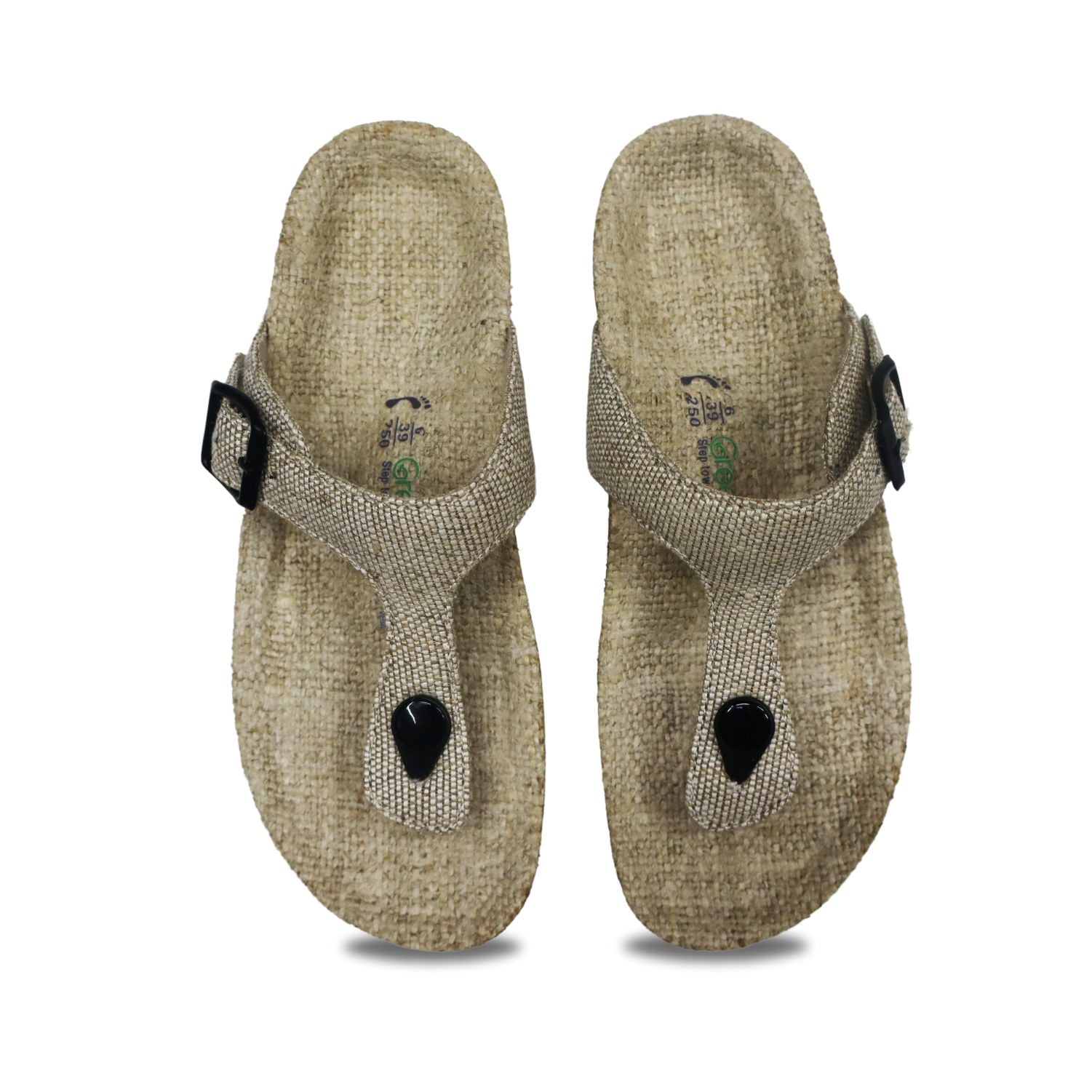 Comfortable sustainable fashion sandals women in natural color with adjustable straps for eco-friendly style