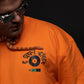 Orange Oversized T-shirts 