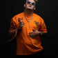 Orange Oversized T-shirts 