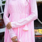 Elegant taffy pink anarkali suit set with delicate pleats and matching dupatta for festive occasions