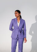 Tie-Up Business Suit- Lilac