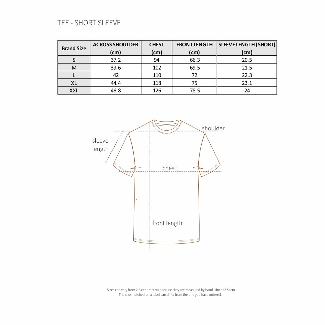 BLACK LINEAR JACQUARD TEE