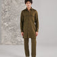 Men's traditional green kurta pajama set in a classic style perfect for festive occasions