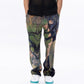Trendy abstract pattern pants from Stylera featuring a colorful and artistic design