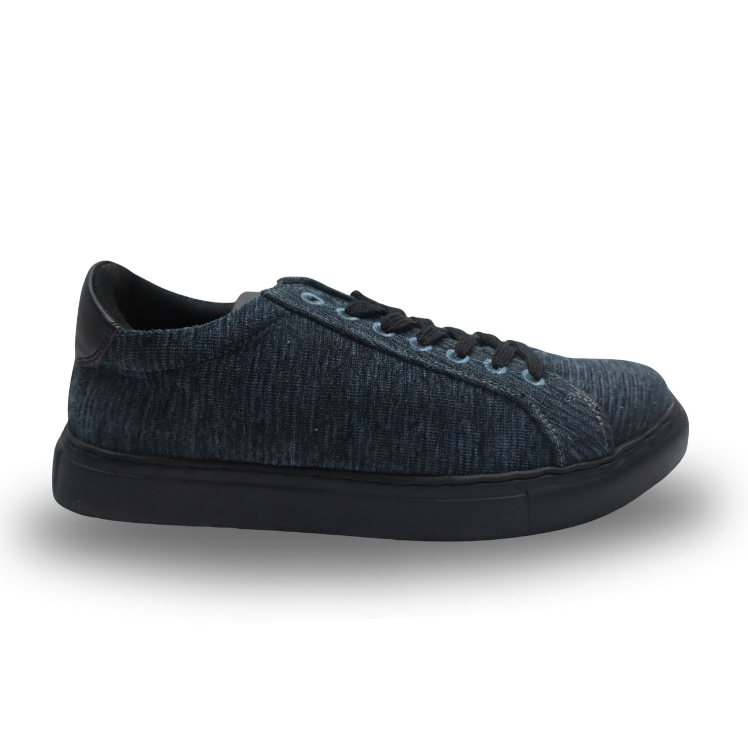 Trendy black canvas shoes for women with a stylish design and comfortable fit