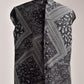 Stylera trendy ethnic bandi jacket in black and white paisley pattern for stylish occasions
