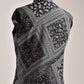 Trendy ethnic bandi jacket with intricate black and white paisley patterns for a stylish look