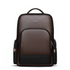 Stylera trendy everyday backpack cocoa black sleek structured design vegan leather laptop pocket