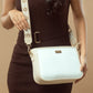 Trendy everyday sling bag in white with stylish strap perfect for casual outings