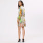 Stylera trendy long sleeve dress for spring with colorful abstract prints and a flattering fit