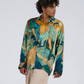 Stylera trendy long sleeve shirts for men featuring an artistic print with vibrant colors on a relaxed fit