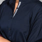 Navy Stylera Shirt with Stylish Collar and Button Details, featuring trendy matching outfits for women