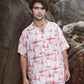 Men's Stylera trendy oversized casual shirt in light colors against a rocky background