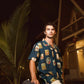 Trendy oversized shirt for men featuring a colorful print, perfect for casual outings or summer events