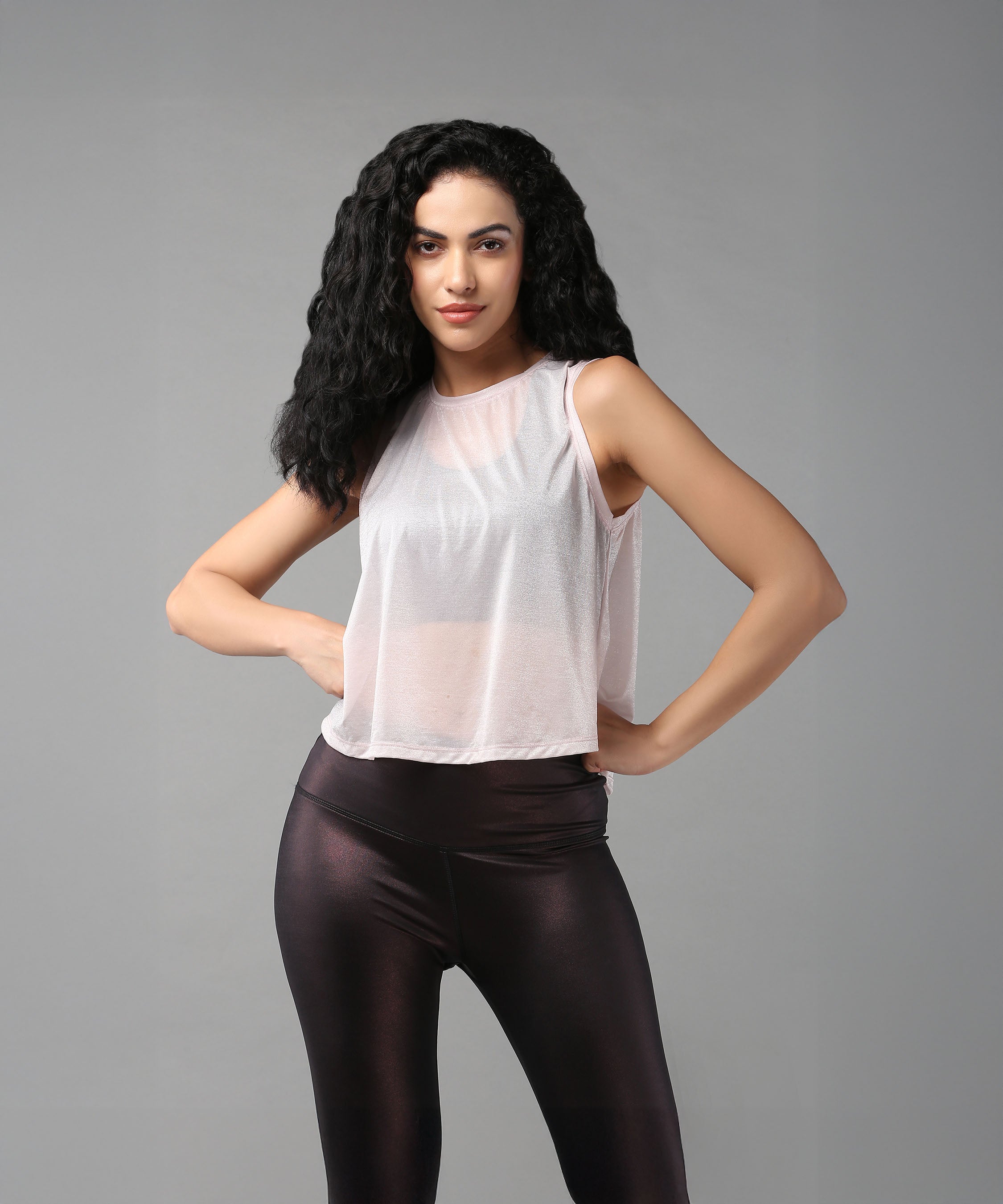 Trendy sheer crop tops for women featuring a lightweight design and stylish fit for casual wear