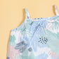 Stylera trendy sleeveless matching set in soft pastel colors with floral patterns