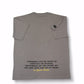 Stylstpls trendy statement oversized t-shirt in grey with thought-provoking quote on back