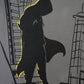 Stylstpls trendy statement oversized t-shirt featuring a bold graphic design of a superhero silhouette