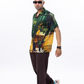 Stylera trendy statement shirts for men featuring a vibrant tropical print in a casual short-sleeve design