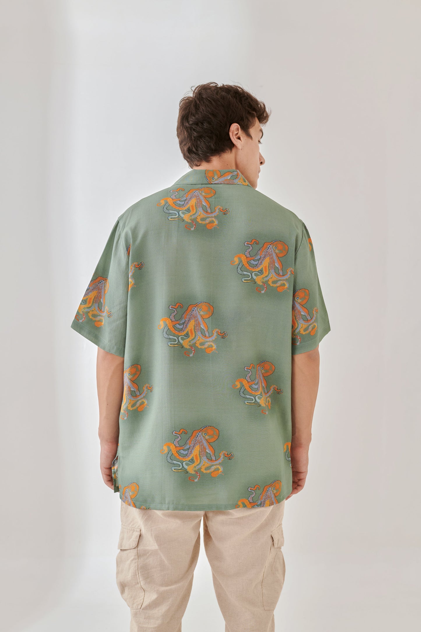 Stylish Stylera trendy summer oversized shirt for men with unique octopus print
