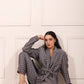 Trendy two piece pant suit women in stylish pattern, perfect for chic and sophisticated looks