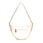 Trendy white leather purse from Stylera Mehta with a stylish half-moon design