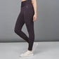 Stylera trendy women's leggings in dark purple with stylish ankle detailing for comfort and fashion