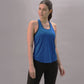 Stylera trendy workout tank top for women in blue, perfect for gym sessions and casual wear