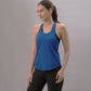 Stylera trendy workout tank top for women in blue, perfect for fitness enthusiasts