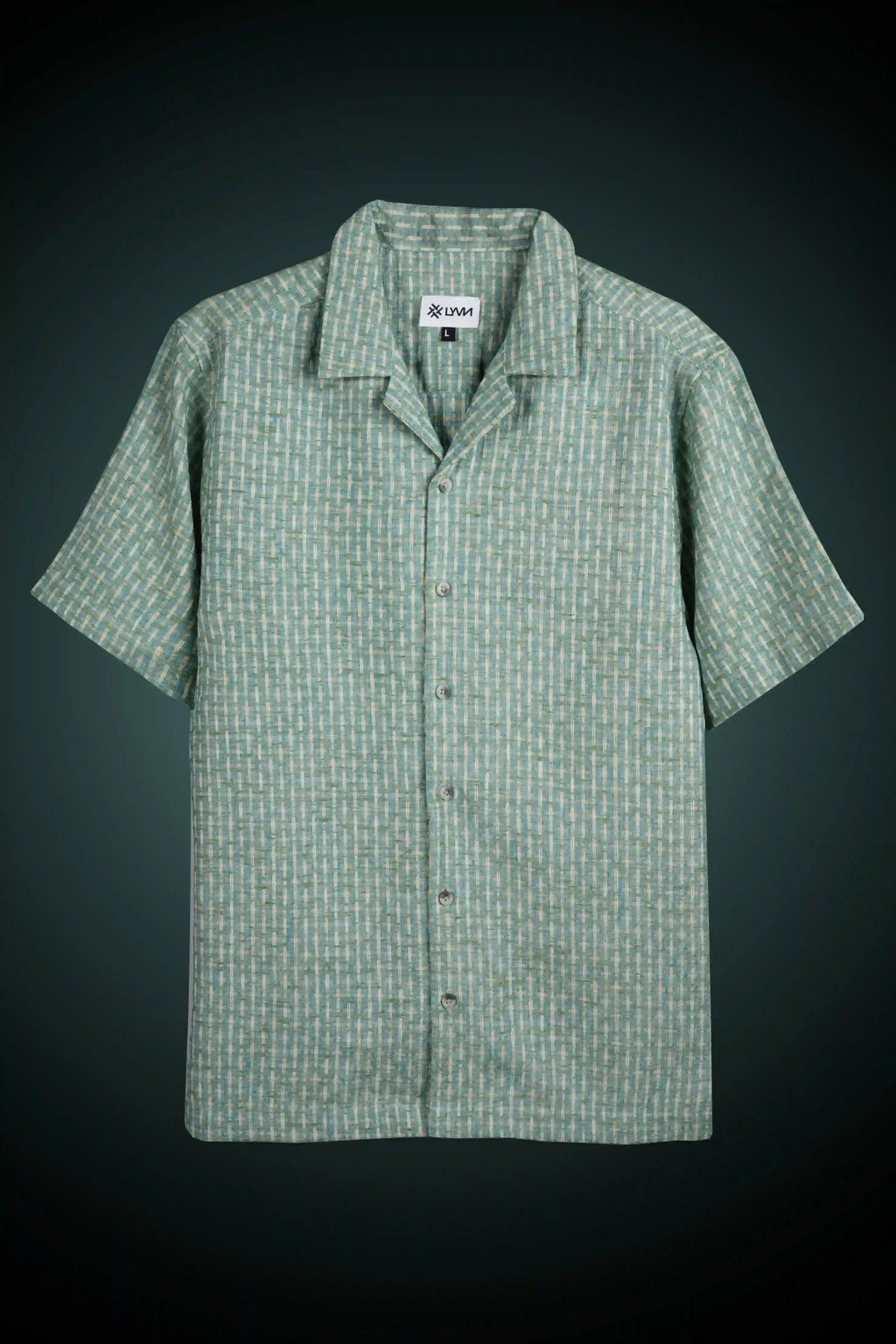Blue Textured Turkish Weave Slim Fit Shirt