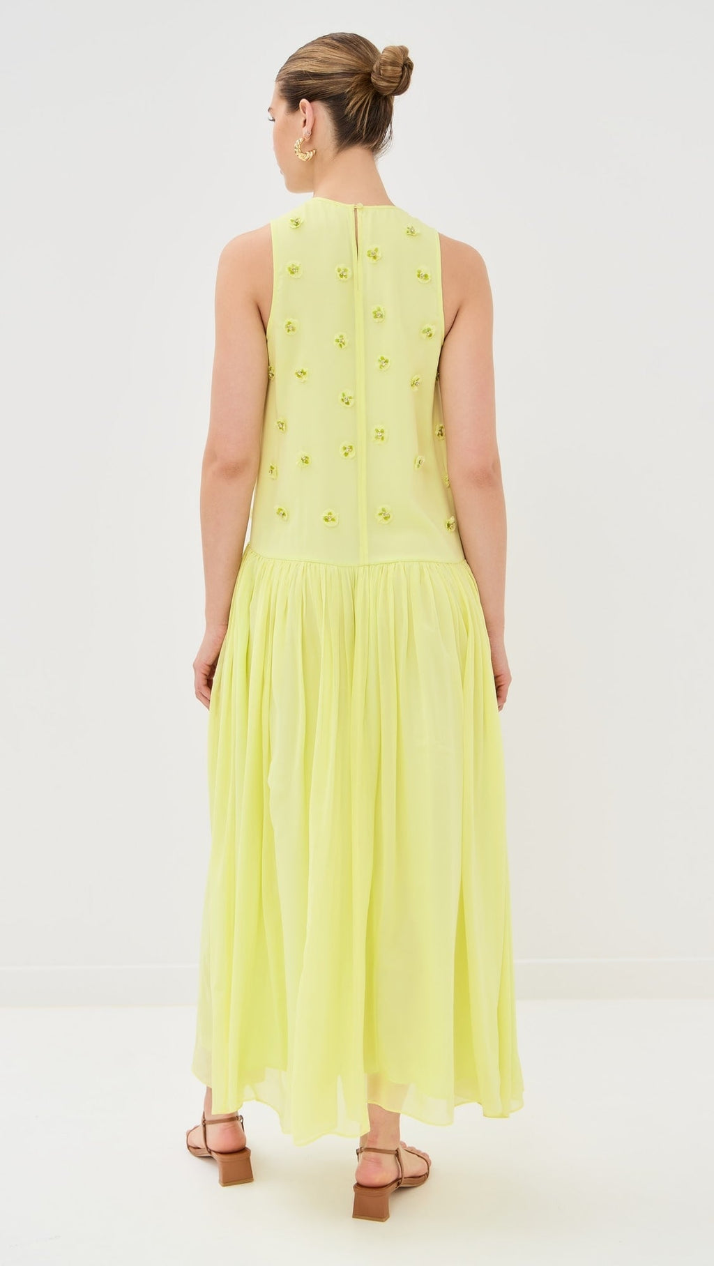 Elina Lime Dress De Novoo
