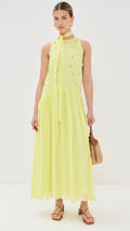 Elina Lime Dress De Novoo