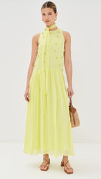 Elina Lime Dress De Novoo