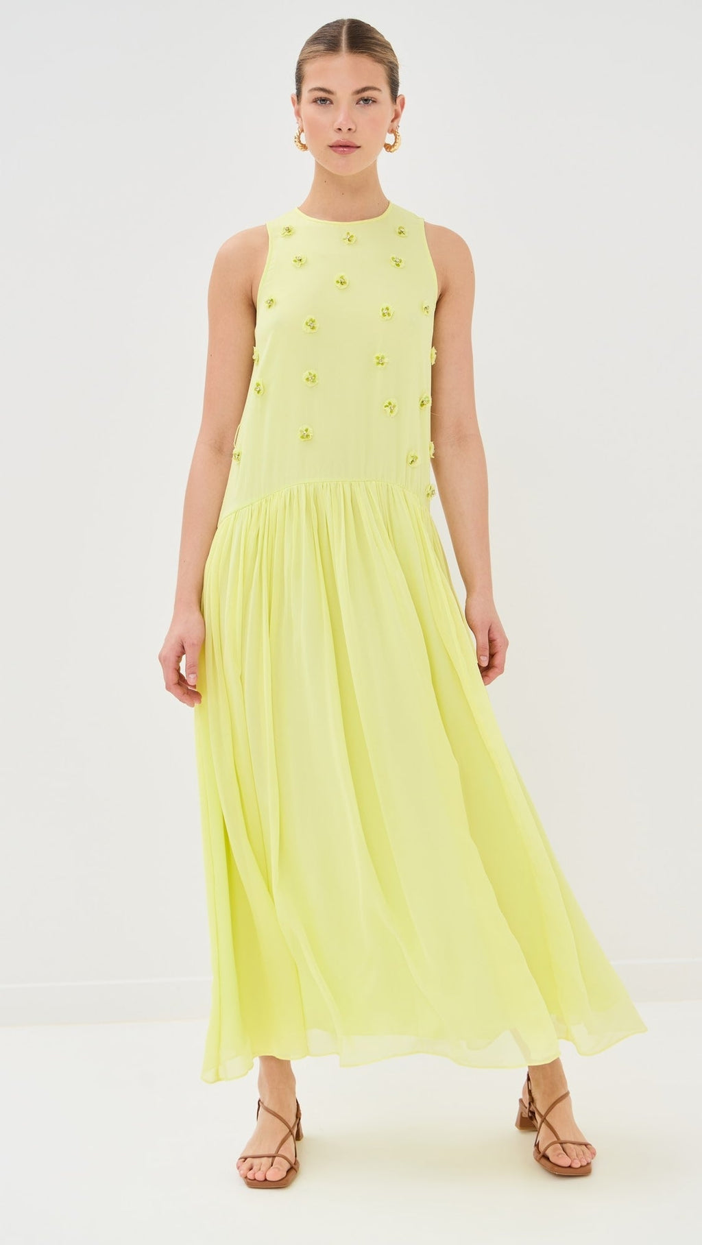 Elina Lime Dress De Novoo