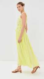 Elina Lime Dress De Novoo