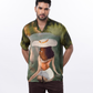 Stylera unique artistic shirts for men featuring a colorful design of a woman in a sun hat
